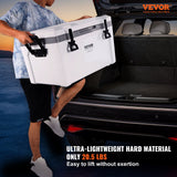 VEVOR Insulated Portable Cooler, 49 L, Holds 50 Cans, Ice Retention Hard Cooler with Heavy Duty Handle, Ice Chest Lunch Box for Camping, Beach, Picnic, Travel, Outdoor, Keeps Ice for up to 6 Days