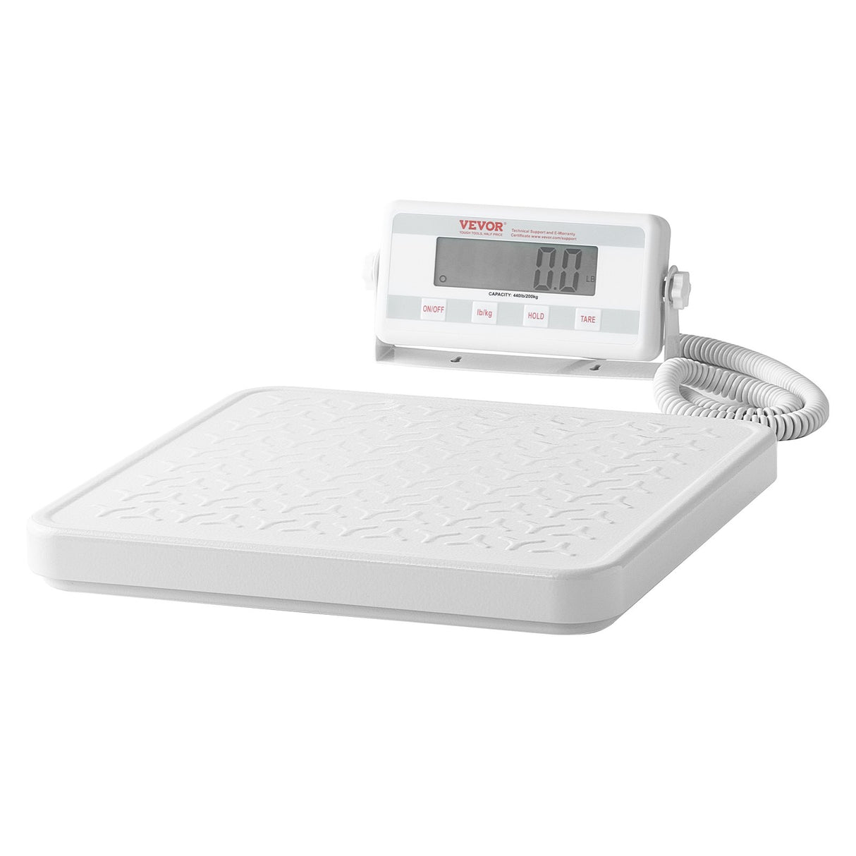 VEVOR Portable Medical Scale, Professional Digital Physician Scale for Weighing - with Anti-slip Platform, 2 Units, Hold & Tare Function, 440LBS Capacity Physician Weight Scale for Gyms Homes Hospital