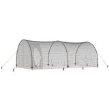 VEVOR Baseball Batting Cage, Softball and Baseball Batting Cage Net and Frame, 22x12x8ft Practice Portable Cage Net with Carry Bag, Heavy Duty Enclosed Pitching Cage, for Backyard Batting Hitting Training 670CM - Extra Image