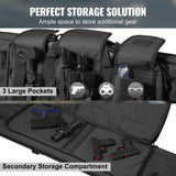 VEVOR Rifle Bag 42 inch Tactical Double Long Gun Bag for 2 Rifles & 2 Pistols