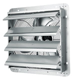 Shutter Exhaust Fan, 406 mm High-speed 1400RPM 1506 CFM, Aluminum Wall Mount Attic Fan with AC-motor, Ventilation and Cooling for Greenhouses, Garages, Sheds, Shops - Extra Image