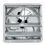 Shutter Exhaust Fan, 406 mm High-speed 1400RPM 1506 CFM, Aluminum Wall Mount Attic Fan with AC-motor, Ventilation and Cooling for Greenhouses, Garages, Sheds, Shops - Extra Image