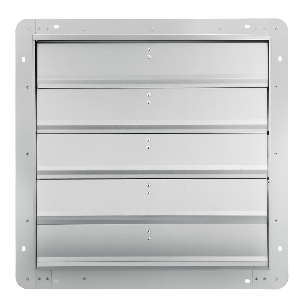 Shutter Exhaust Fan, 610 mm High-speed 1400RPM 2892 CFM, Aluminum Wall Mount Attic Fan with AC-motor, Ventilation and Cooling for Greenhouses, Garages, Sheds, Shops