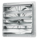 Shutter Exhaust Fan, 610 mm High-speed 1400RPM 2892 CFM, Aluminum Wall Mount Attic Fan with AC-motor, Ventilation and Cooling for Greenhouses, Garages, Sheds, Shops - Extra Image