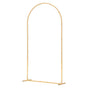Arch Backdrop Stand, 2 x 1 m, Stable Structure, Easy Assembly, 1 Set Gold Metal Arch Backdrop Stand for Wedding, Birthday Party, Graduation, Holiday Celebration, and Ceremony Decoration