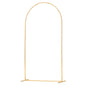 Arch Backdrop Stand, 2.2 x 1.2 m, Stable Structure, Easy Assembly, 1 Set Gold Metal Arch Backdrop Stand for Wedding, Birthday Party, Graduation, Holiday Celebration, and Ceremony Decoration