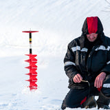 VEVOR Ice Drill Auger, 8" Diameter Nylon Ice Auger, 39" Length Ice Auger Bit,Auger Drill with 11.8" Extension Rod,Auger Bit with Drill Adapter,Top