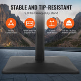 VEVOR Pedestal Sign Holder Adjustable Poster Stand 11 x 17 Inch Metal Base - Top-Down View