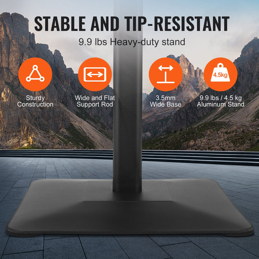 VEVOR Pedestal Sign Holder Adjustable Poster Stand 11 x 17 Inch Metal Base