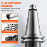 VEVOR CAT40 Collet Holder ER 16/32 Collet Set, 35 PCs, SLN FMB ER16/32 APU Tool Holders Spring Steel Collet Chucks with 10 Pull Studs and 3 Wrenches, for Milling Machine Drill Presses Boring Machine - Side View