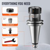 VEVOR CAT40 Collet Holder ER 16/32 Collet Set, 35 PCs, SLN FMB ER16/32 APU Tool Holders Spring Steel Collet Chucks with 10 Pull Studs and 3 Wrenches,
