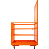 VEVOR Forklift Safety Cage Work Platform 43X45in 1400lbs w/ Wheels for Aerial - Extra Image