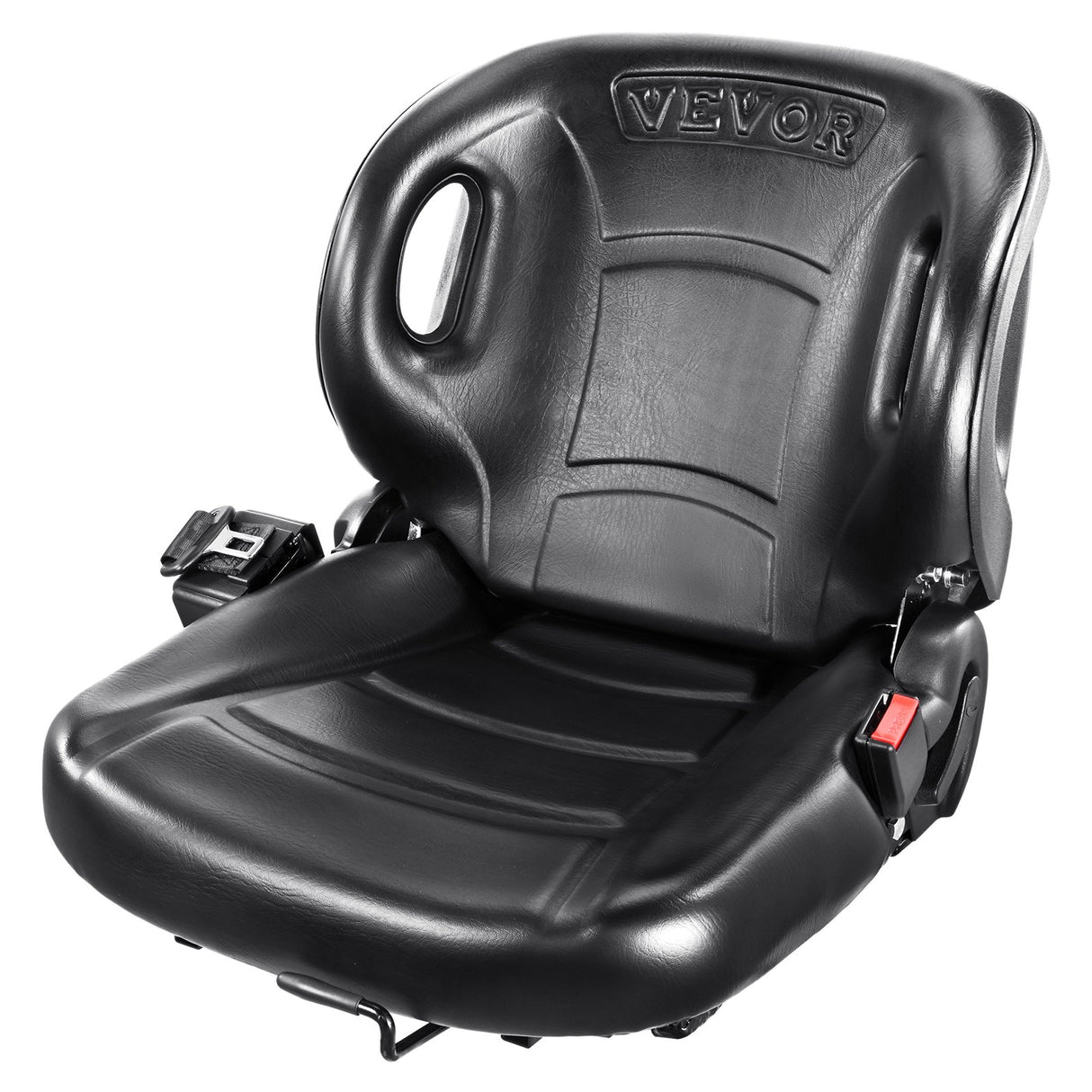 VEVOR Universal Forklift Seat Wrap-around Forklift Seat Adjustable Back Seatbelt