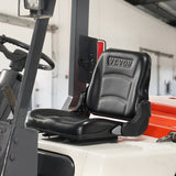 VEVOR Universal Forklift Seat, Fold Down Tractor Seat with Adjustable Angle Back and Micro Switch, 16-34 cm Extended Slot Comfortable Forklift Seat