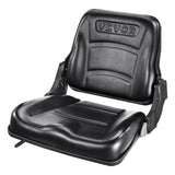 VEVOR Universal Forklift Seat, Fold Down Tractor Seat with Adjustable Angle Back and Micro Switch, 16-34 cm Extended Slot Comfortable Forklift Seat