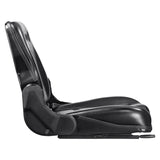 VEVOR Universal Forklift Seat, Fold Down Tractor Seat with Adjustable Angle Back and Micro Switch, 16-34 cm Extended Slot Comfortable Forklift Seat