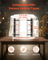 VEVOR Forklift Seat Mower Tractor Seat Adjustable Back Seatbelt & Headrest - Front View