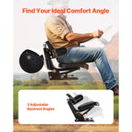 Universal Forklift Seat, Waterproof Tractor Suspension Seat with Adjustable Back, Secure Tractor Seat with Micro Switch, Widely Compatible Seat for Skid Loader Bulldozer