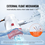 VEVOR Bilge Pump, 3000GPH Automatic Submersible Boat Bilge Water Pump with Float Switch, 40 mm Outlet Diameter, Small Boat Bilge Pump, Marine Electric