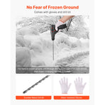 Driveway Markers, 500Pcs 122cm Long 6.35mm Dia, Hi-Visibility Driveway Reflectors with 12 in Steel Drill Bits, Reflective Snow Sticks Fiberglass Pole for Parking Lots, Walkways, Snow Plowing