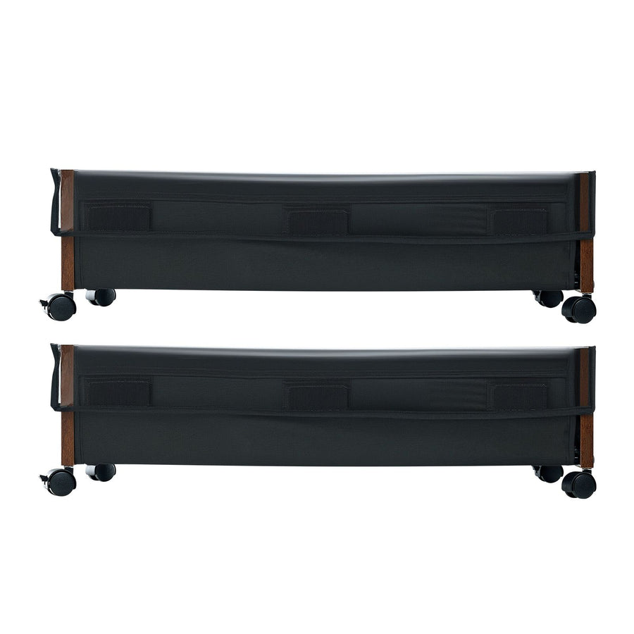 Under Bed Storage with Wheels, 650 x 460 x 180 mm Underbed Containers, Underbed Shoes Organizer with Lockable Wheels, Rolling Under the Bed Storage Bins for Clothes, Shoes, Blankets, 2 Pack