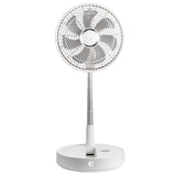 VEVOR 12 Inch Foldable Oscillating Standing Fan with Remote Control, 4 Speed Adjustable Portable Desk Quiet Fan, 7200mah Rechargeable USB Small Fan, Folded Rotating Floor Fan for Bedroom Office Travel