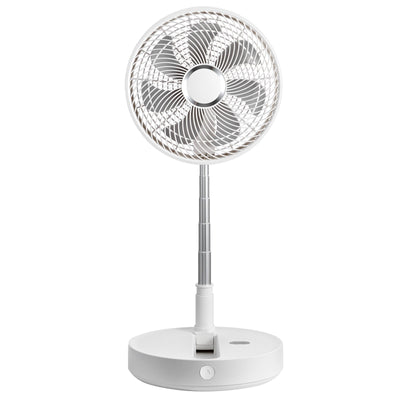 VEVOR 12 Inch Foldable Oscillating Standing Fan with Remote Control, 4 Speed Adjustable Portable Desk Quiet Fan, 7200mah Rechargeable USB Small Fan,