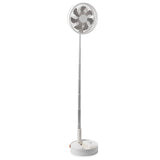 VEVOR 8 Inch Foldable Oscillating Standing Fan with Remote Control, 4 Speed Adjustable Portable Desk Quiet Fan, 7200mah Rechargeable USB Small Fan,
