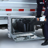 VEVOR Underbody Truck Box, 24"?14"?16" Pickup Storage Box, Heavy Duty Aluminum Diamond Plate Tool Box with Lock and Keys, Waterproof Trailer Storage