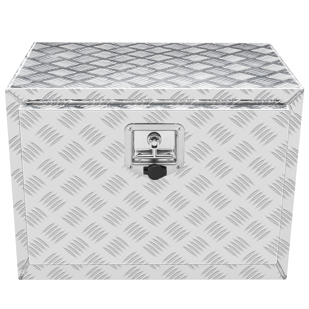 VEVOR Underbody Truck Box, 24"?14"?16" Pickup Storage Box, Heavy Duty Aluminum Diamond Plate Tool Box with Lock and Keys, Waterproof Trailer Storage