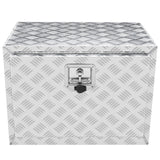 VEVOR Underbody Truck Box, 24"?14"?16" Pickup Storage Box, Heavy Duty Aluminum Diamond Plate Tool Box with Lock and Keys, Waterproof Trailer Storage