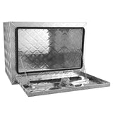 VEVOR Underbody Truck Box, 24"?14"?16" Pickup Storage Box, Heavy Duty Aluminum Diamond Plate Tool Box with Lock and Keys, Waterproof Trailer Storage