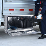 VEVOR Underbody Truck Box, 30"?14"?16" Pickup Storage Box, Heavy Duty Aluminum Diamond Plate Tool Box with Lock and Keys, Waterproof Trailer Storage
