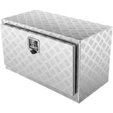 VEVOR Underbody Truck Box, 30"?14"?16" Pickup Storage Box, Heavy Duty Aluminum Diamond Plate Tool Box with Lock and Keys, Waterproof Trailer Storage