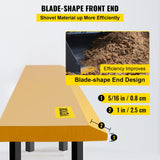 VEVOR Bucket Cutting Edge, 213x15x1.9 Bucket Edge, Weld-on and Bolt-on Advanced Cutting Edge, 16Mn Carbon-manganese Steel Loader Cutting Edge, Skid Steer Cutting Edge with Paint for Excavator and Load - Rear View