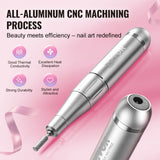 VEVOR Electric Rechargeable Nail Drill, 35,000RPM Portable Cordless Nail E File Machine, LCD-Display Acrylic Gel Grinder Tool with 6 Bits and 50PCS