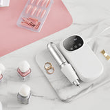 VEVOR Electric Rechargeable Nail Drill, 35,000RPM Portable Cordless Nail E File Machine, LCD-Display Acrylic Gel Grinder Tool with 6 Bits and 50PCS