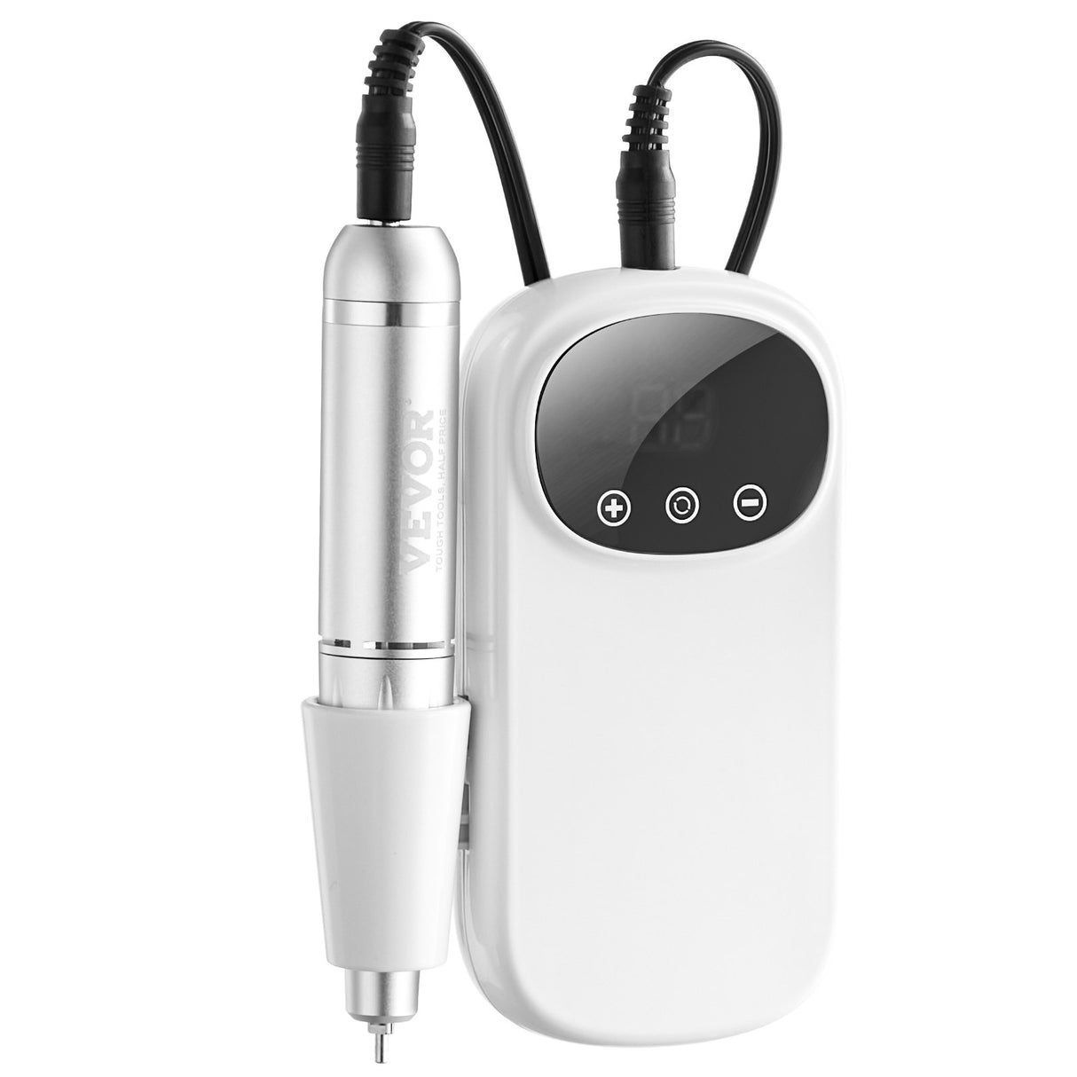 VEVOR Electric Rechargeable Nail Drill, 35,000RPM Portable Cordless Nail E File Machine, LCD-Display Acrylic Gel Grinder Tool with 6 Bits and 50PCS