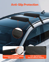 VEVOR Soft Roof Rack Pads 15.5in 176lbs Load Capacity for Kayak Canoe Surfboard - 45-Degree Angle
