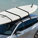 VEVOR Soft Roof Rack Pads 15.5in 176lbs Load Capacity for Kayak Canoe Surfboard - Low Angle