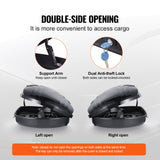 VEVOR Rooftop Cargo Carrier 340 L Luggage Storage Box ABS for SUVs Cars - Top-Down View