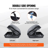 VEVOR Rooftop Cargo Carrier 220 L Luggage Storage Box ABS for SUVs Cars - Top-Down View