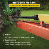 VEVOR PTO Shaft PTO Drive Shaft 1-3/8