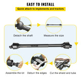 VEVOR PTO Shaft PTO Drive Shaft 1-3/8