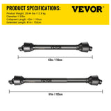 VEVOR PTO Shaft PTO Drive Shaft 1-3/8
