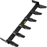 VEVOR Bucket Tooth Bar, 48in Inside Bucket Width Tractor Bucket Teeth, 9.84in Teeth Space Tooth Bar for Loader Bucket 23TF, Bolt on Tooth Bucket Enables Penetration of Compacted Soil - Extra Image