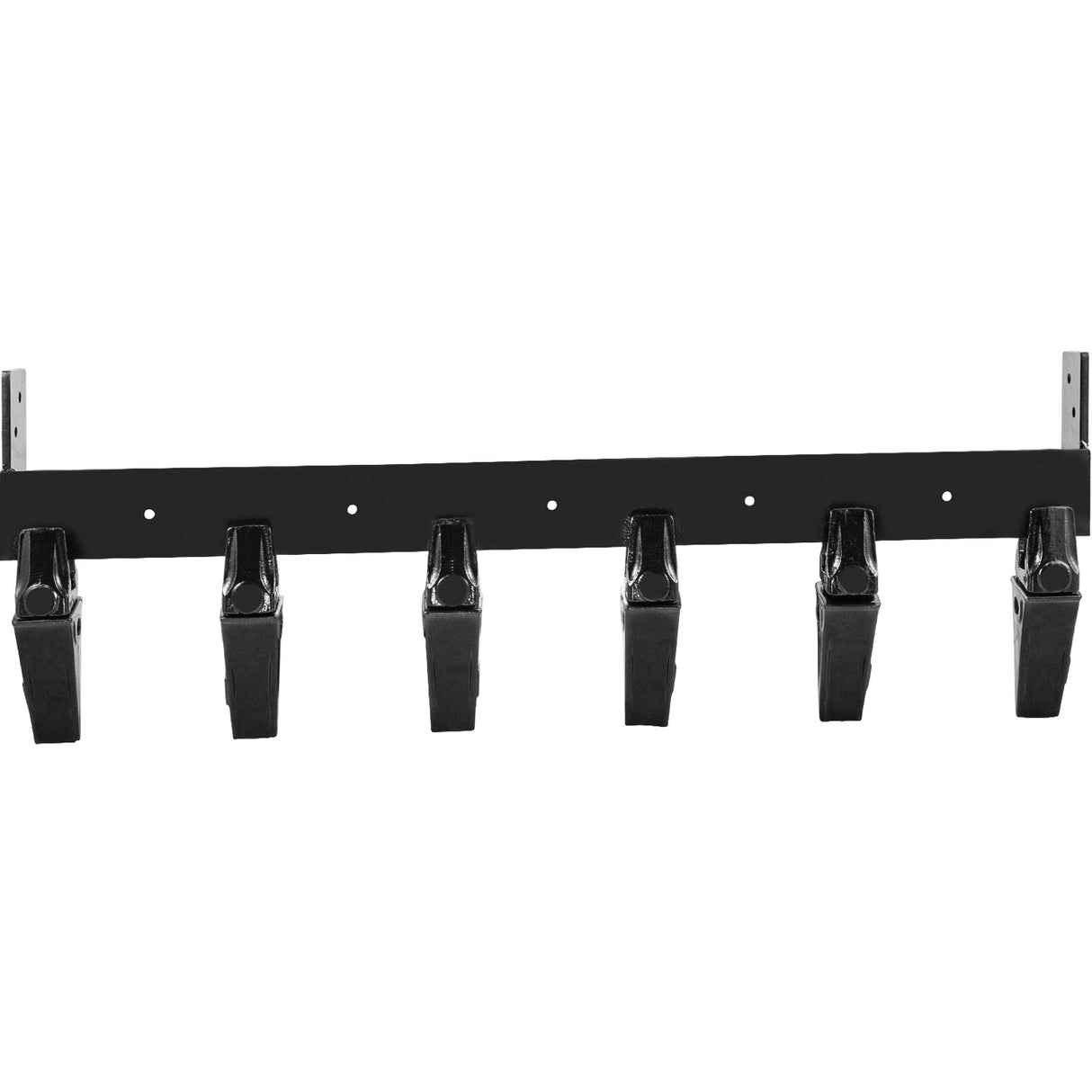 VEVOR Bucket Tooth Bar, 48in Inside Bucket Width Tractor Bucket Teeth, 9.84in Teeth Space Tooth Bar for Loader Bucket 23TF, Bolt on Tooth Bucket
