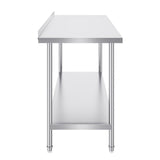 VEVOR 24 x 60 x 36 Inch Stainless Steel Work Table, Commercial Food Prep Worktable Heavy Duty Prep Worktable, Metal Work Table with Adjustable Height