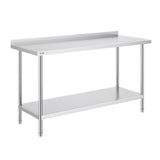 VEVOR 24 x 60 x 36 Inch Stainless Steel Work Table, Commercial Food Prep Worktable Heavy Duty Prep Worktable, Metal Work Table with Adjustable Height