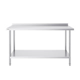 VEVOR 24 x 60 x 36 Inch Stainless Steel Work Table, Commercial Food Prep Worktable Heavy Duty Prep Worktable, Metal Work Table with Adjustable Height for Restaurant, Home and Hotel - Extra Image